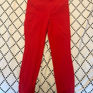 Lululemon Bold Red Athletic Leggings